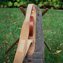 Load image into Gallery viewer, Field Tan Waxed Duck/Tan/NuBuck Leather Trim  Sunday Golf Bag