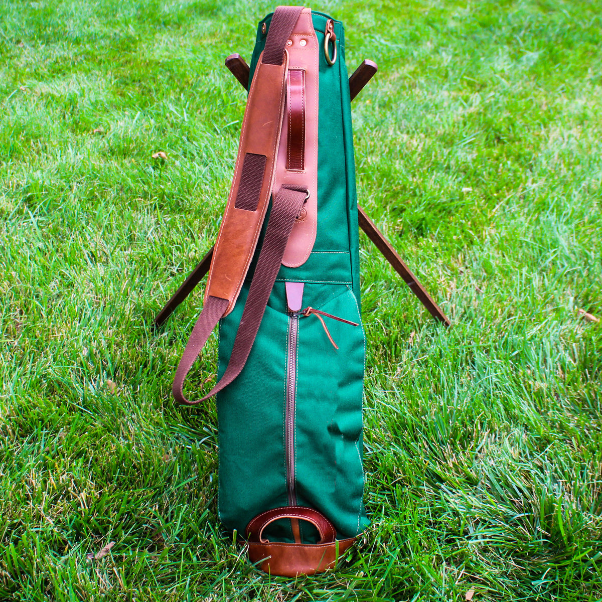 Woodland Camo Cordura/Red/Saddle Heritage Leather Trim Sunday Golf Bag –  Steurer & Co.