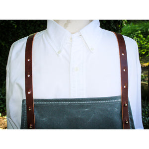 Steurer & Co. Waxed Canvas and Leather Apron. Louisville, KY, #10 Martexin Waxed Duck,