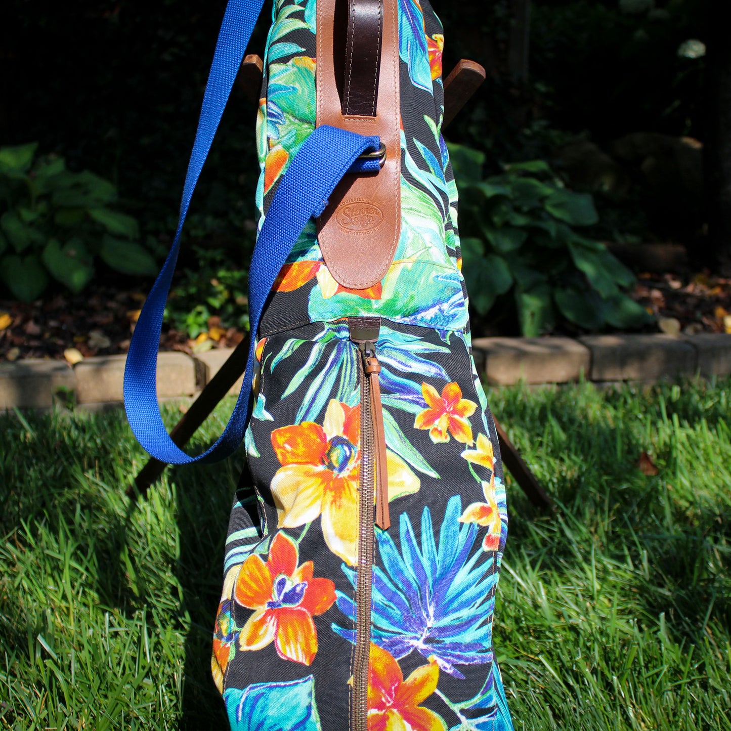 Sunday Golf Bag, Steurer Golf Bag, Steurer & Co., Hand made in Kentucky, Leather Goods, Hickory, Minimalist Golf, Minimalist Bag, Pencil Golf Bag, Made in the USA, Outdoor Fabric