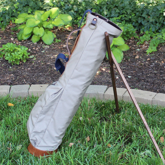 Sunday Golf Bag, Steurer Golf Bag, Steurer & Co., Hand made in Kentucky, Leather Goods, Hickory, Minimalist Golf, Minimalist Bag, Pencil Golf Bag, Leather Goods, Made in the USA