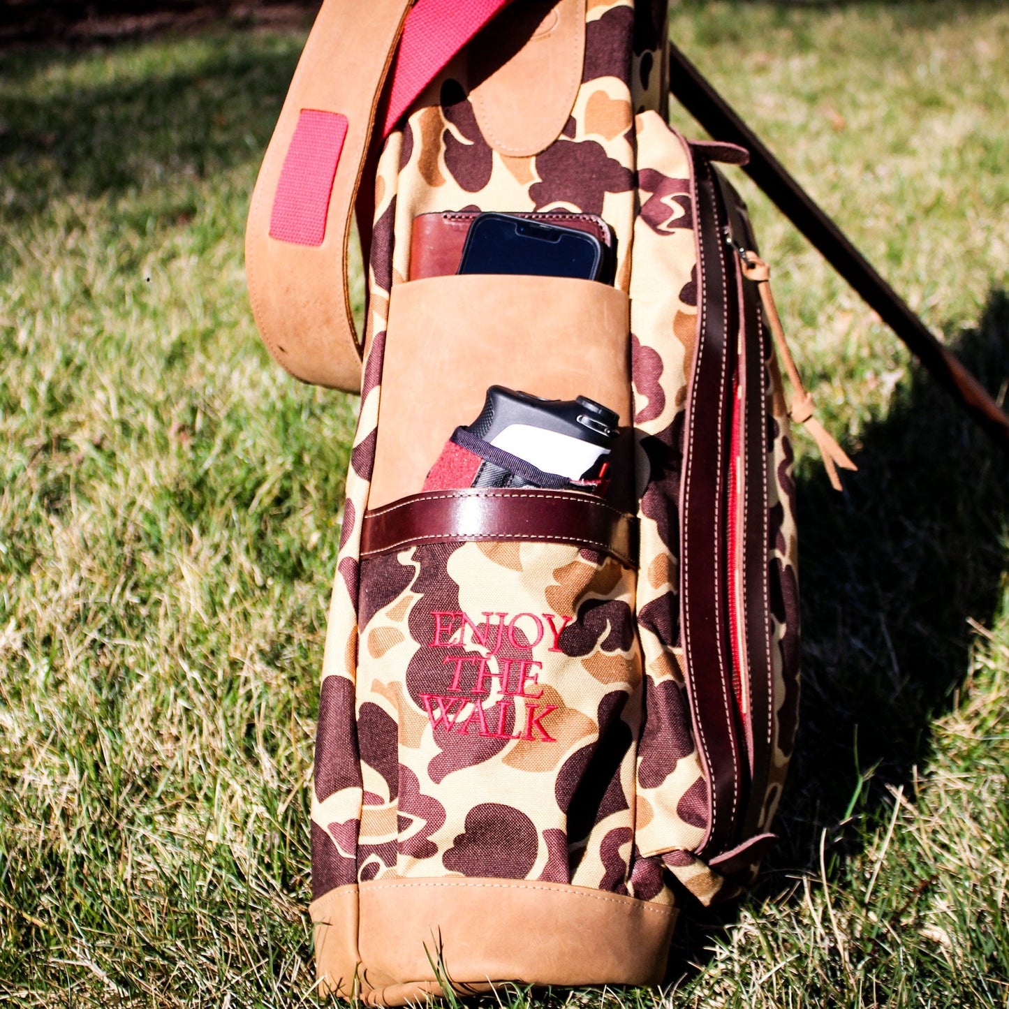 MB2 Duck Camo Cordura/Red Sunday Golf Bag