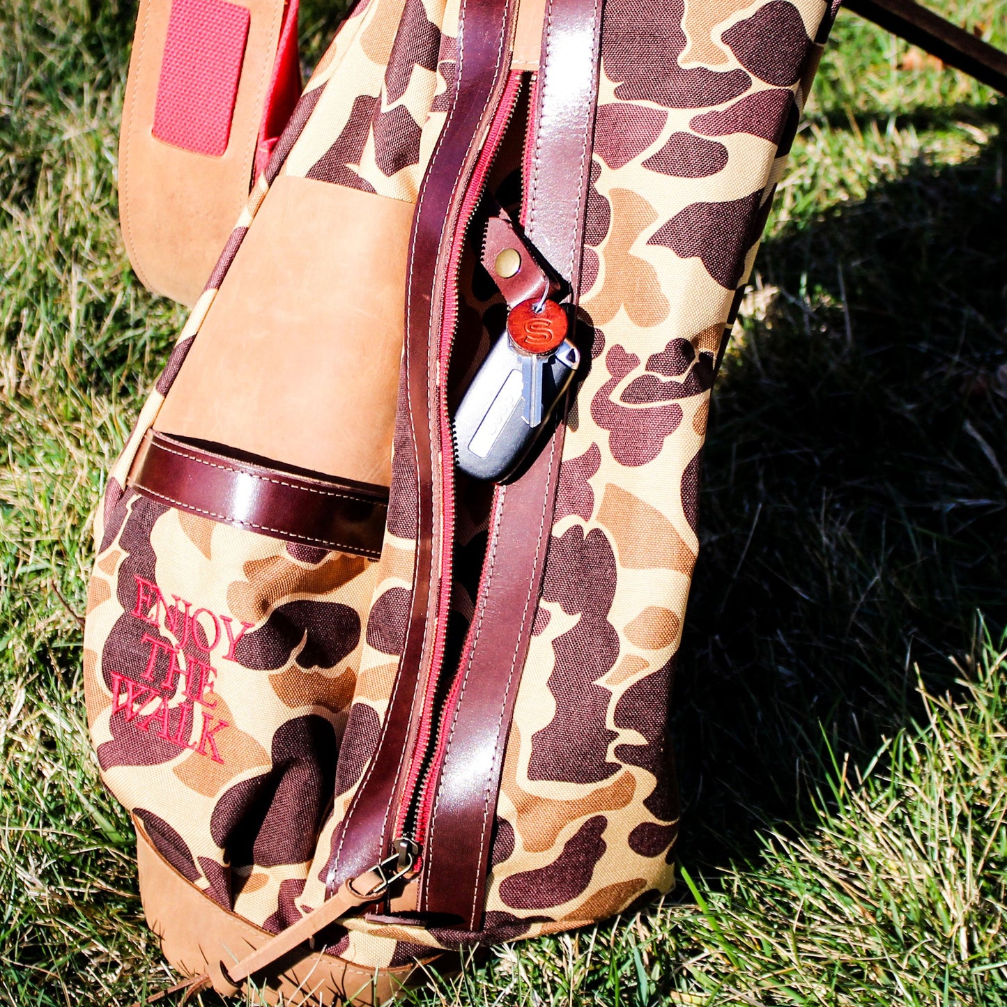 MB2 Duck Camo Cordura/Red Sunday Golf Bag