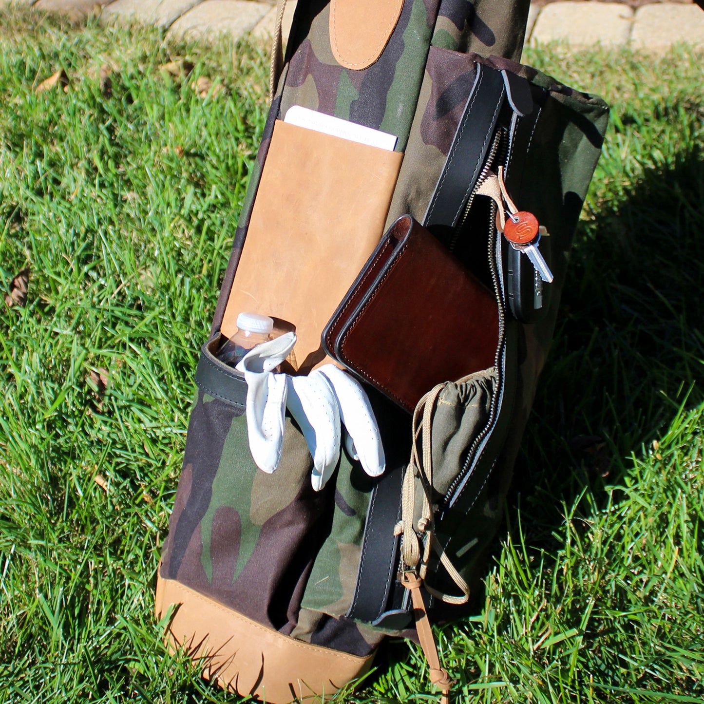 MB2 Custom Waxed Duck Sunday Golf Bag - Design Your Own