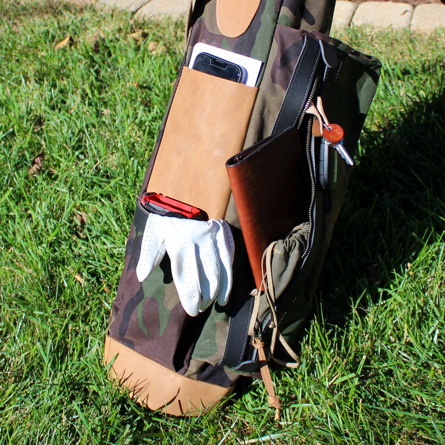 MB2 Custom Waxed Duck Sunday Golf Bag - Design Your Own