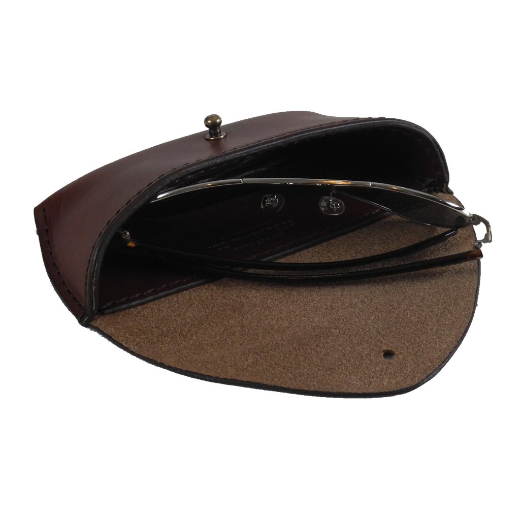 Steurer & Co. Sun Glass Case Open, Eye Glass Case, Handmade Leather Bags and Accessories