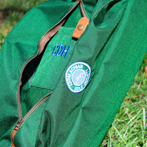 Sunday Golf Bag, Steurer Golf Bag, Steurer & Co., Hand made in Kentucky, Leather Goods, Hickory, Minimalist Golf, Minimalist Bag, Pencil Golf Bag, Made in the USA, Outdoor Fabric