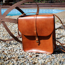 Load image into Gallery viewer, Daveiss Back Pack &amp; Cross Body Satchel - Saddle