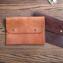 Load image into Gallery viewer, Leather Ipad Folio, Leather Tablet Folio, Hand Stitched Leather, Made in Kentucky, Hand Crafted Leather Totes, Satchels &amp; Accessories, Steurer &amp; Co.