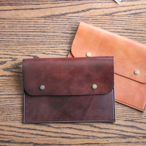 Leather Ipad Folio, Leather Tablet Folio, Hand Stitched Leather, Made in Kentucky, Hand Crafted Leather Totes, Satchels & Accessories, Steurer & Co.