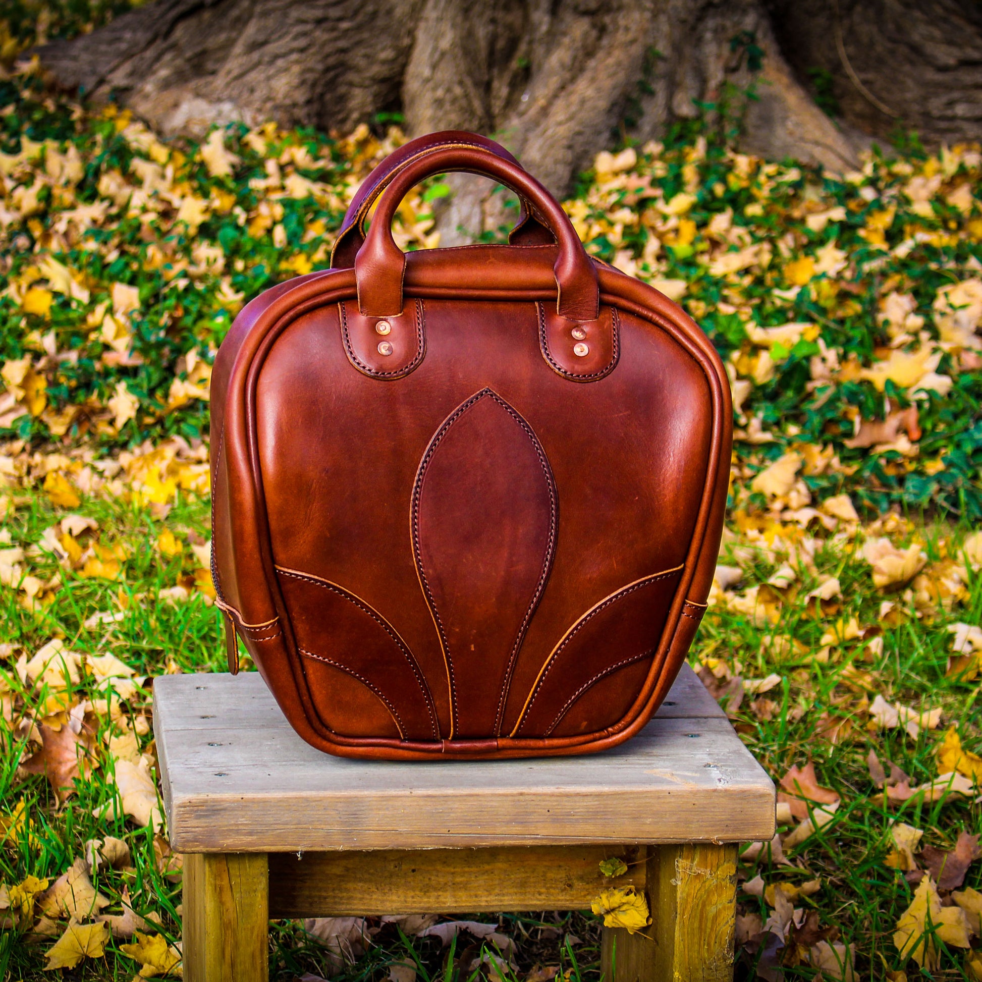 Steurer & Co. Vintage Bowling Bag, Leather Bowling Bag, Retro Bowling Bag, Sporting Goods, Brunswick,